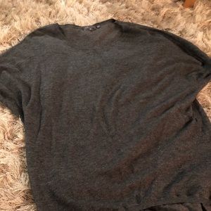 Vince grey sheer tunic top